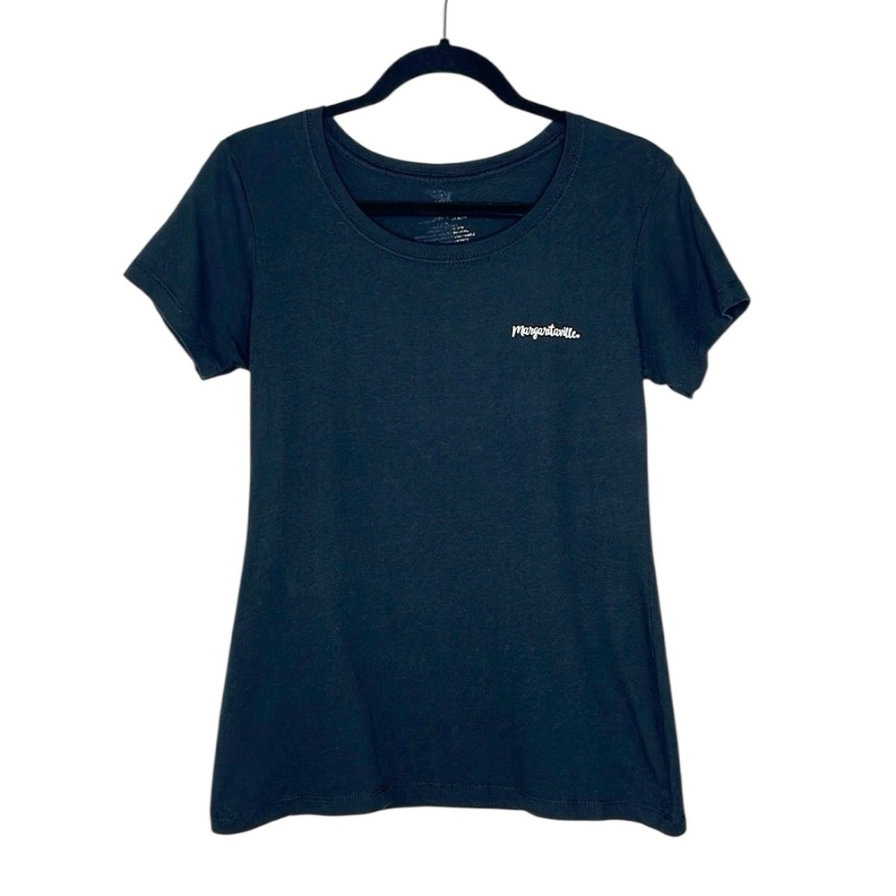 Margaritaville Woman to Blame black and white tee